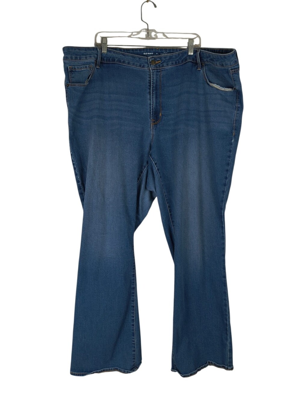 Old Navy Bootcut Jeans Women's 26 Blue Mid Rise Kicker Boot Cut Denim Plus Size
